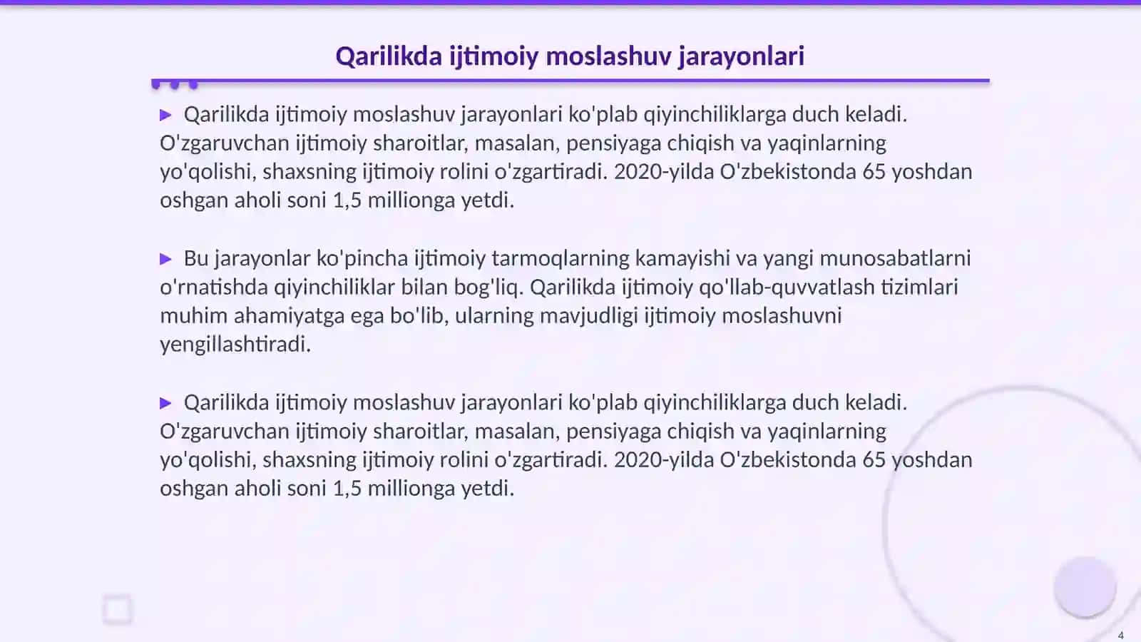 Qarilik davrida psixogik ozgarishlar va ijtimoiy moslashuv 4