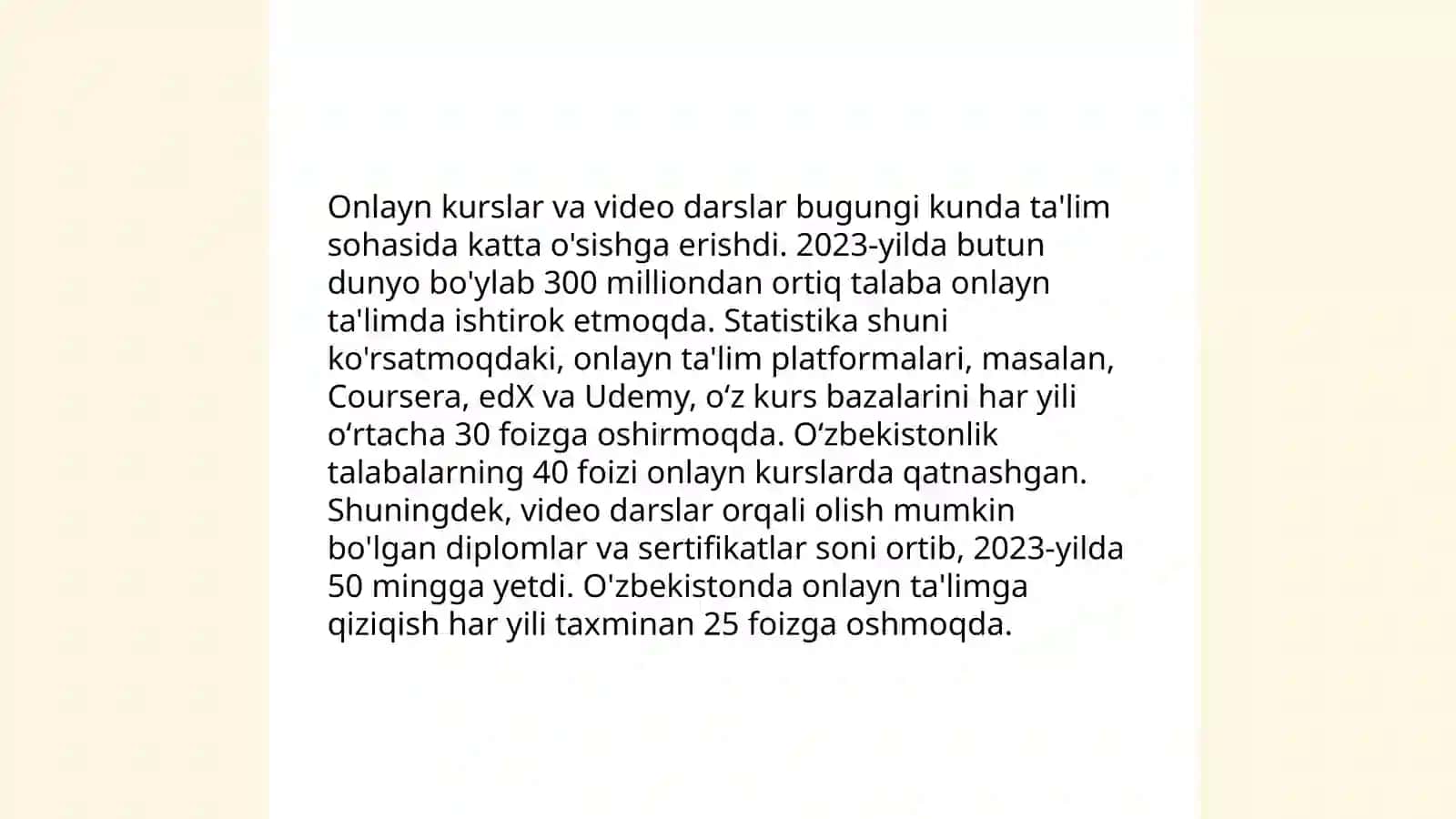 Texnologiya ta'limini o'qitish shakllari 4