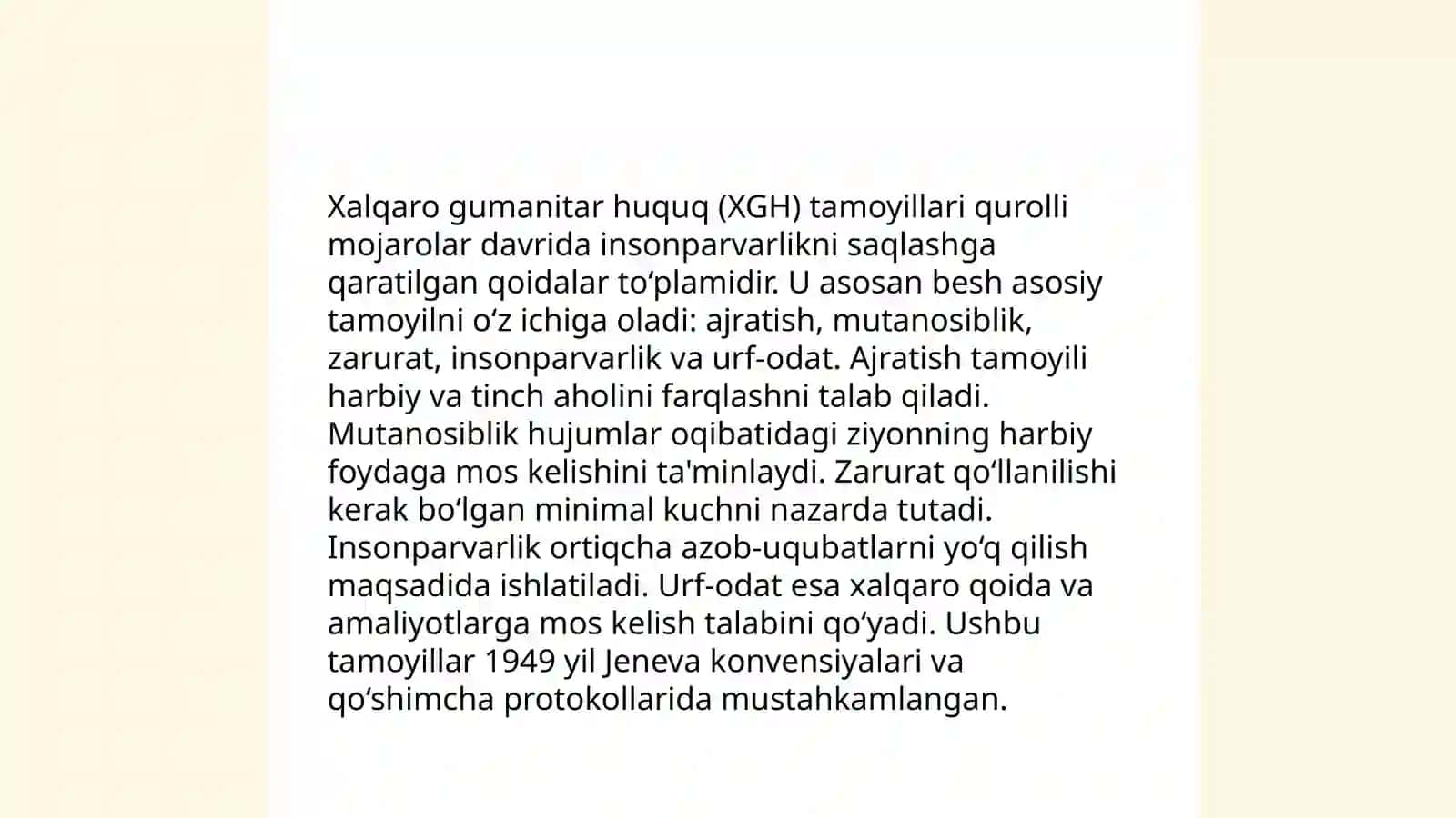 Qurolli mojarolar va xalqaro huquq 4