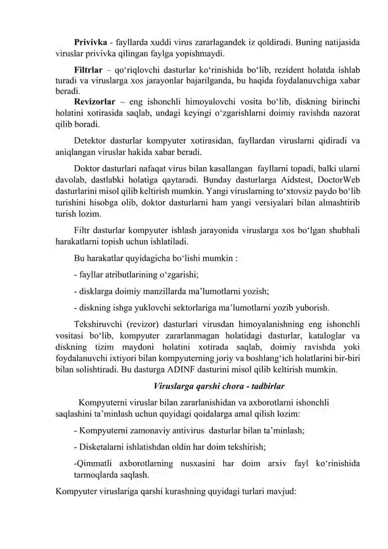 Kompyuter viruslari va antiviruslar 4