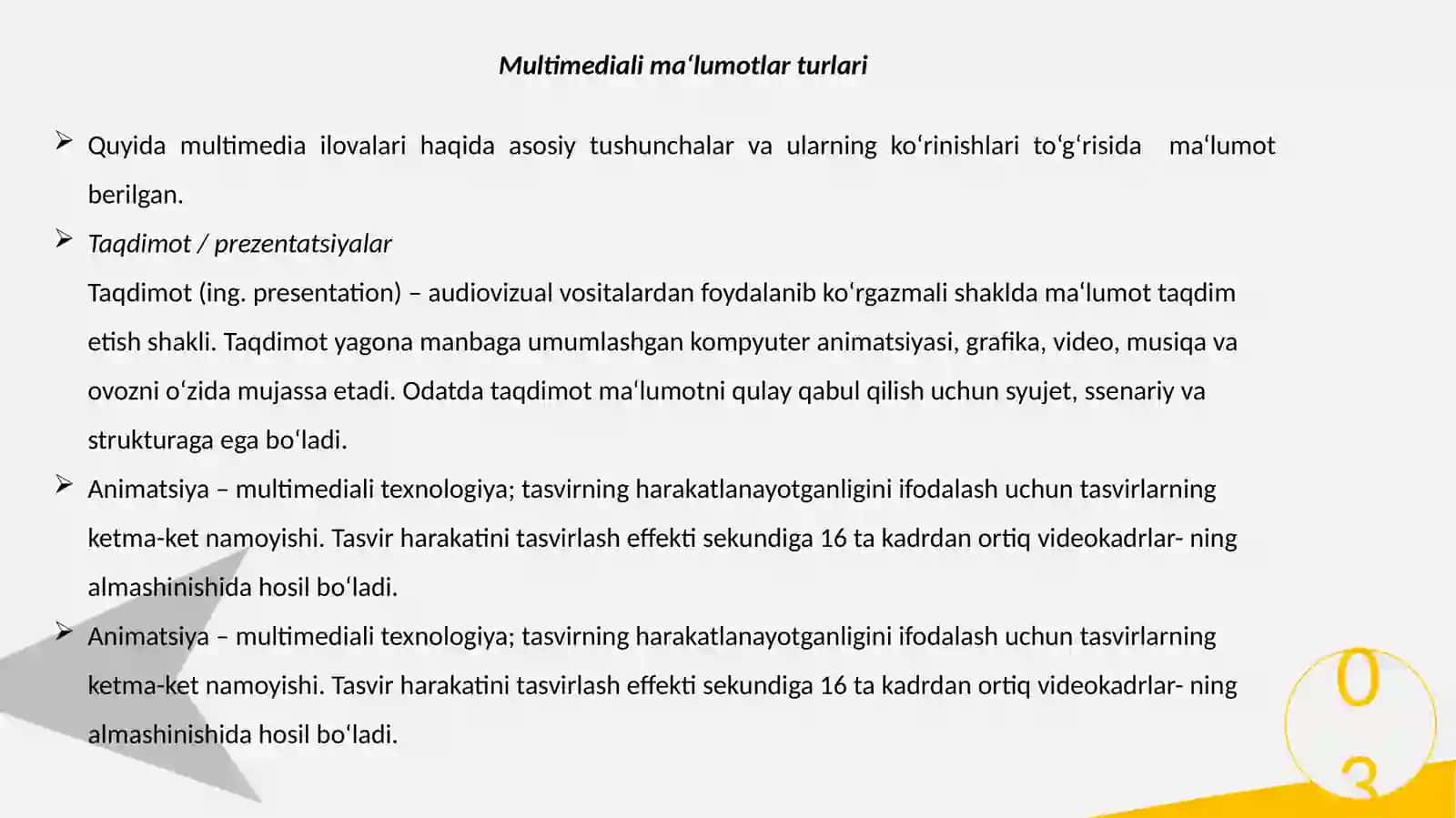 Multimedia maʼlumotlarini qidirish (rasmlar,audio va videolar kabi multimedia kontentini olish) 4