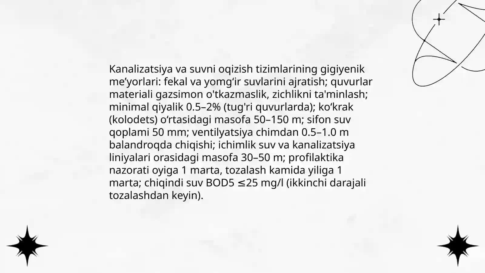Zamonaviy turar-joylar va shaharlardagi yashash mavzelariga bo'lgan gigiyenik talablar 4