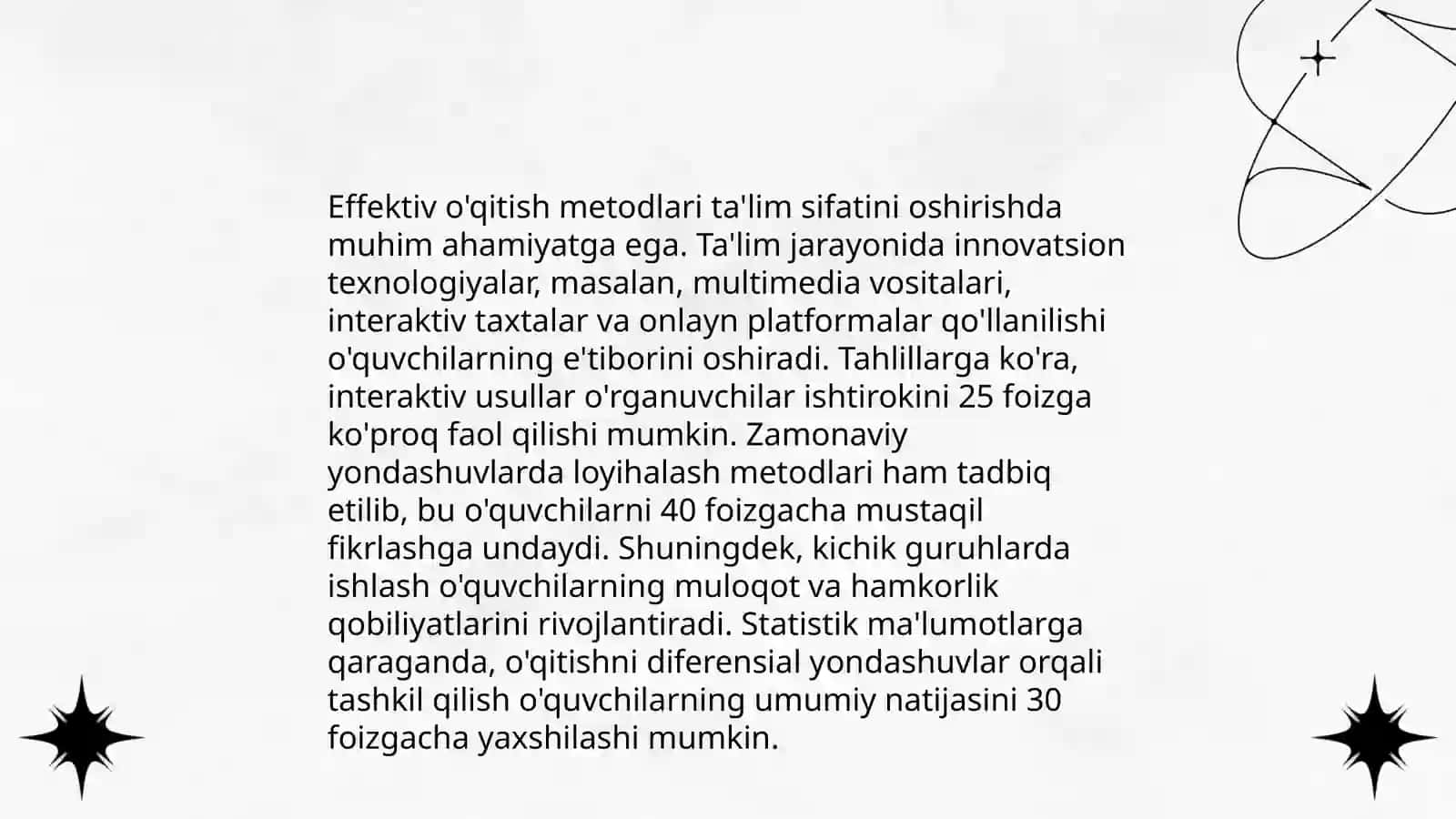 Jahon ta'limi tizimida boshlangʻich taʼlimni oʻqitishga xos samarali yondashuvlar 4