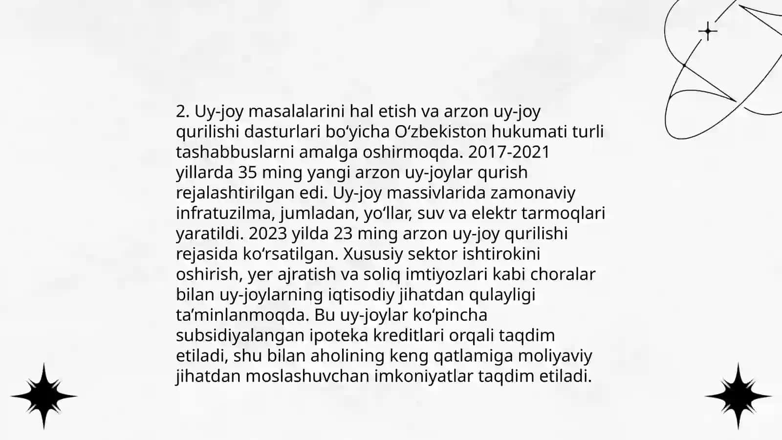 Respublikamizda oilalar farovonligini ta’minlash maqsadida olib borilayotgan islohotlar 4