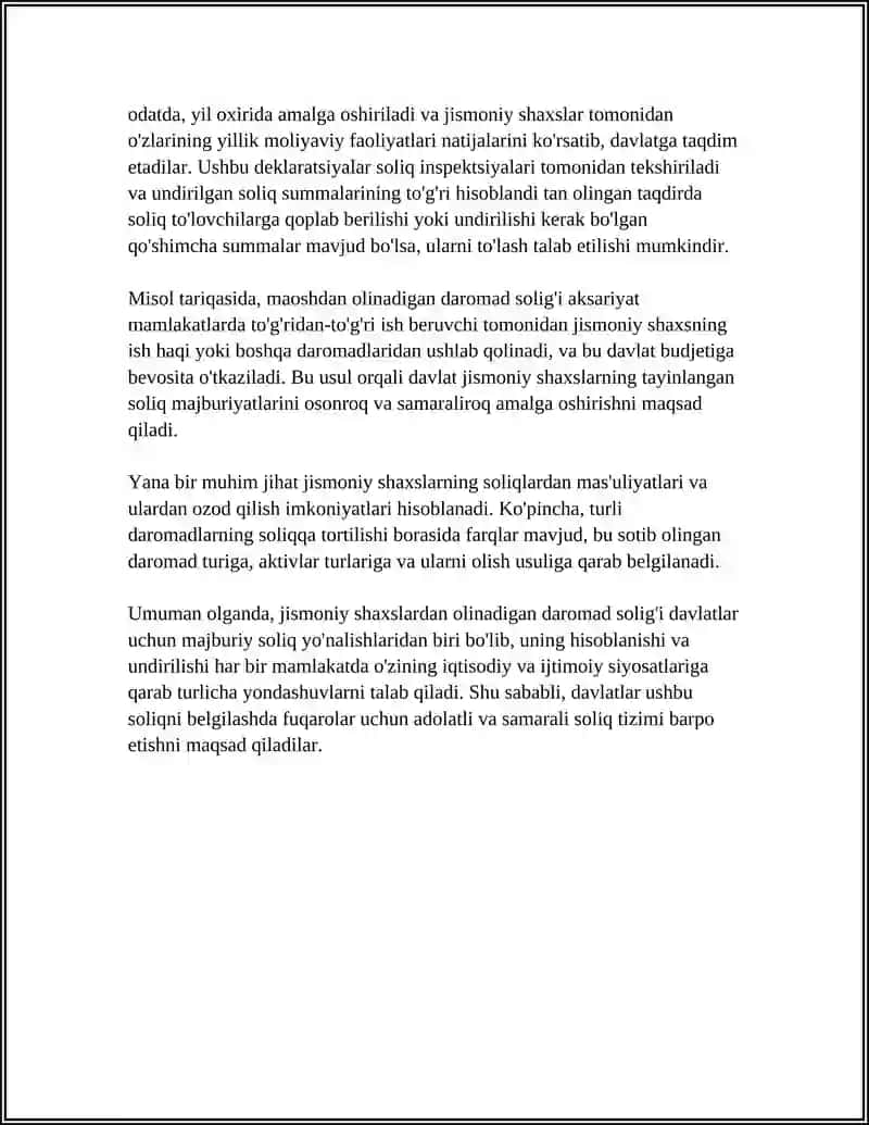 JISMONIY SHAXSLARDAN OLINADIGAN DAROMAD SOLIĞINING VAZIFALARI 4