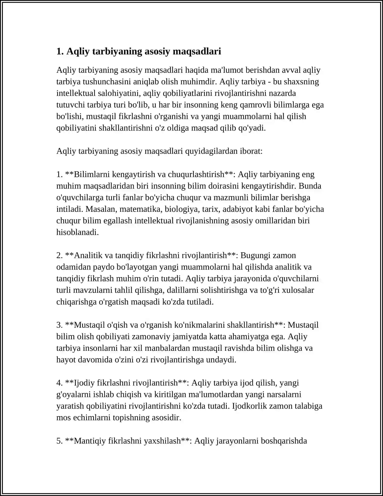 ILK VA MAKTABGACHA YOSHDAGI BOLALARNING AQLIY TARBIYASI 4