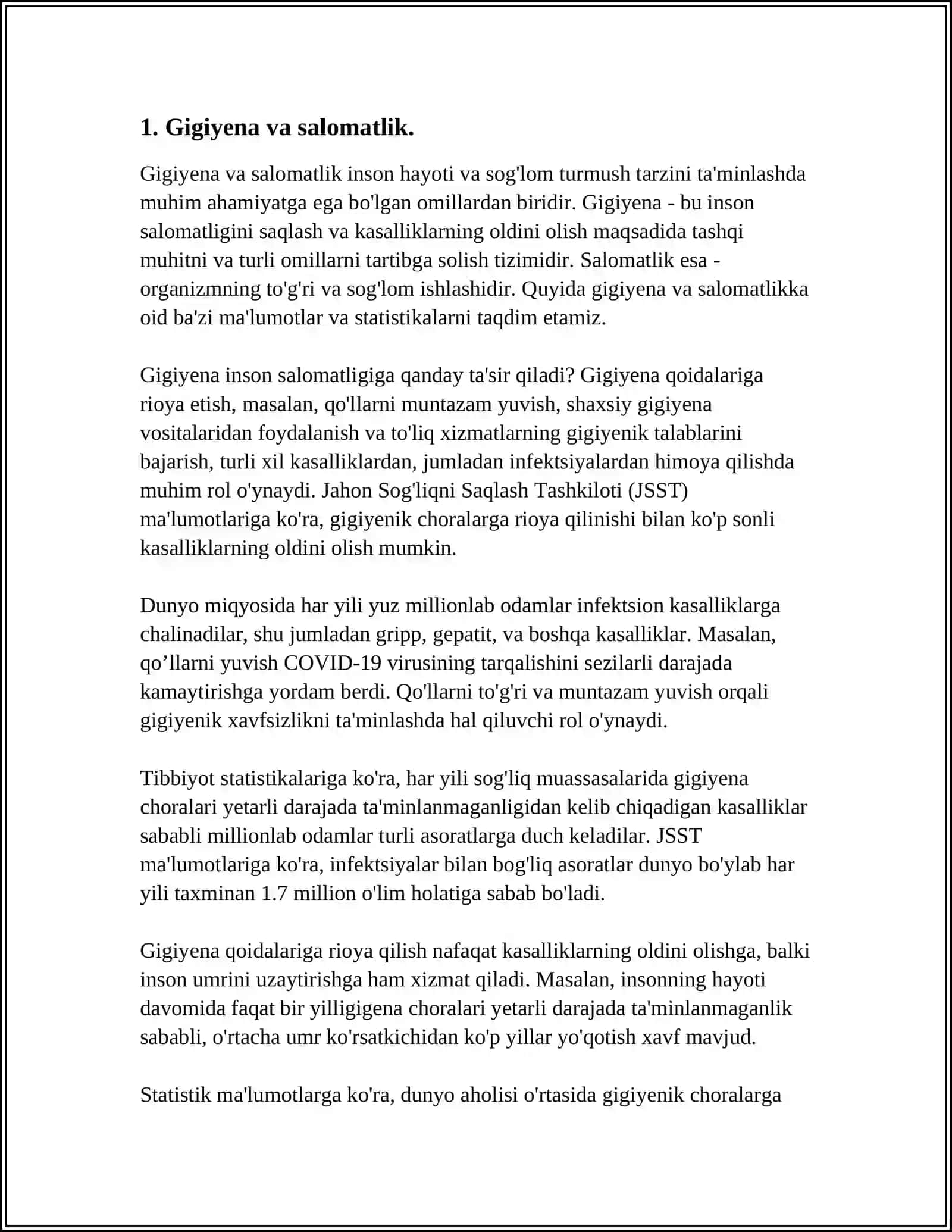 QARIYALARGA SANITARIYA MAORIFI ISHINI O'TKAZISH 4