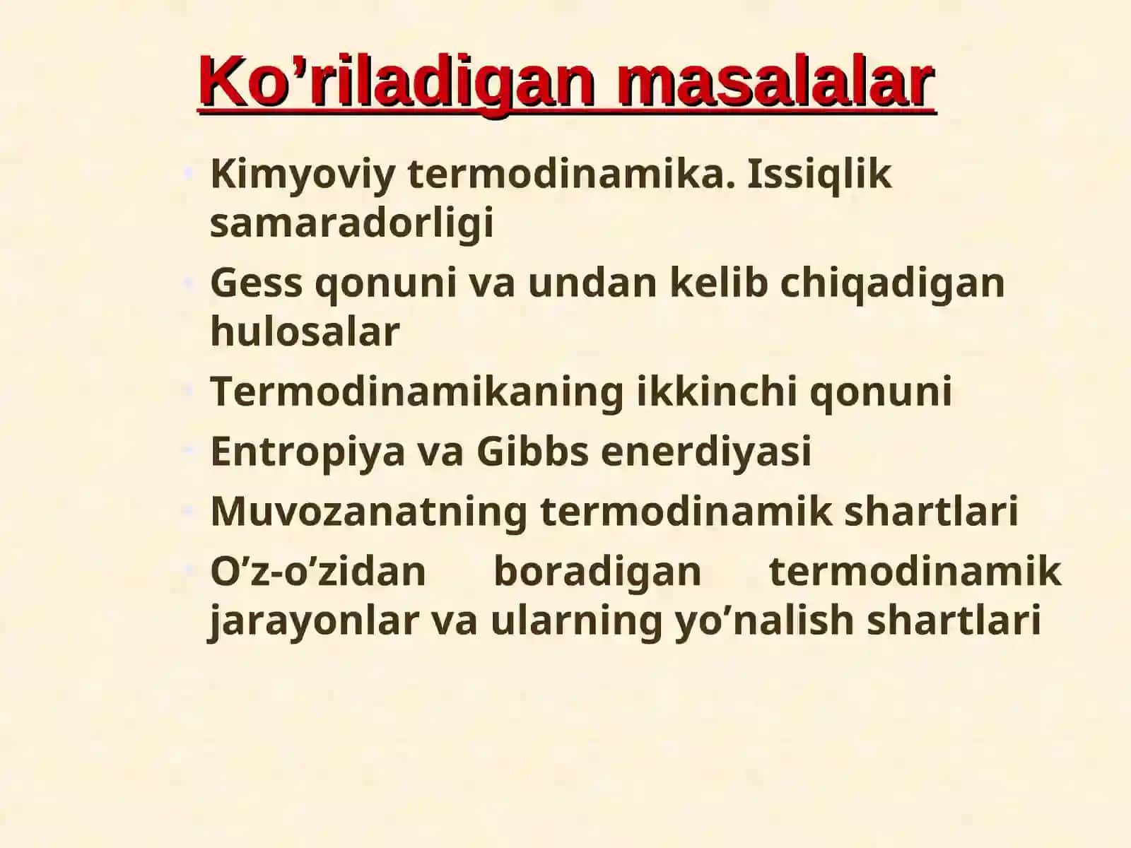 KIMYOVIY TERMODINAMIKA ASOSLARI 4