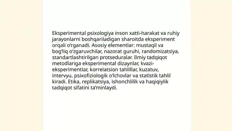 Hozirgi zamon psixolixologiyasining tuzulishi va tarmoqlari 4