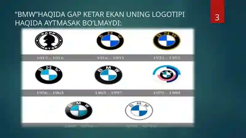 "BMW" KOMPANIYASI MUSTAQIL ISH TAQDIMOTI 4