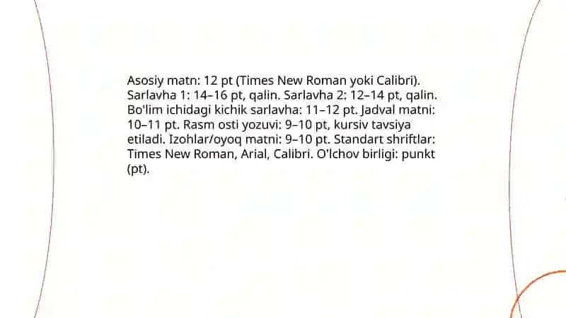 Wortda rasmiylashyirish:shrift interval, sahifa tuzilishi 4