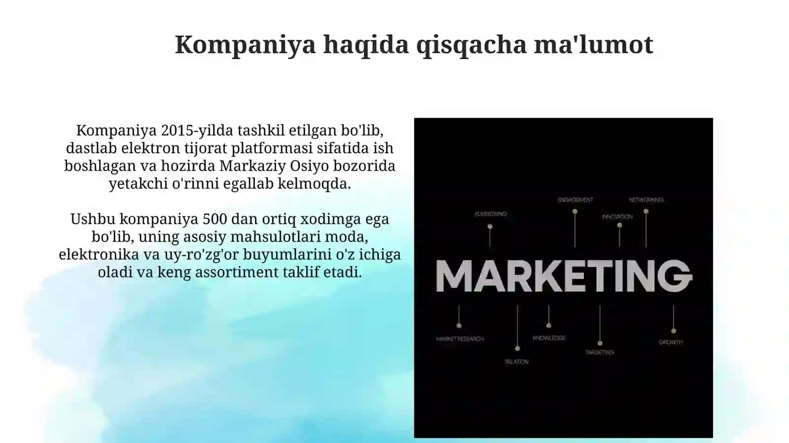 Korxona misolida marketing strategiyasini tuzish 4