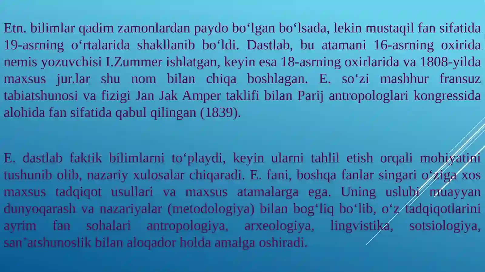 Arxeologiya faning yordamchi tarmoqlari 4