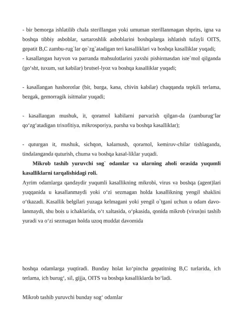 YUQUMLI KASALLIKLARNING MAXSUS PROFILAKTIKASI 4