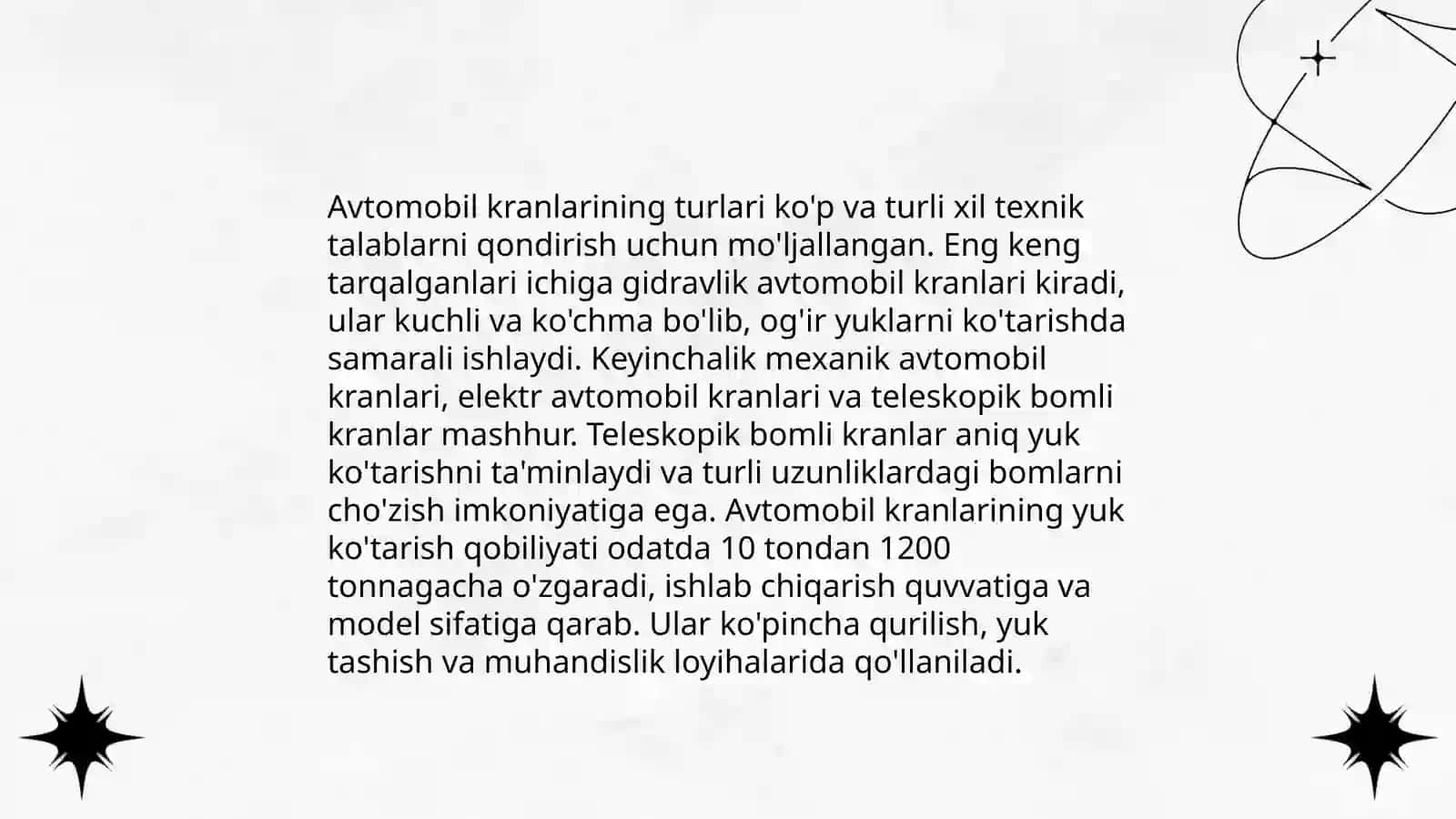 Dunyoning etuk firma va kompaniyalarning avtomobil kranlari, turlari, qo‘llanilishi va tasnifi 4