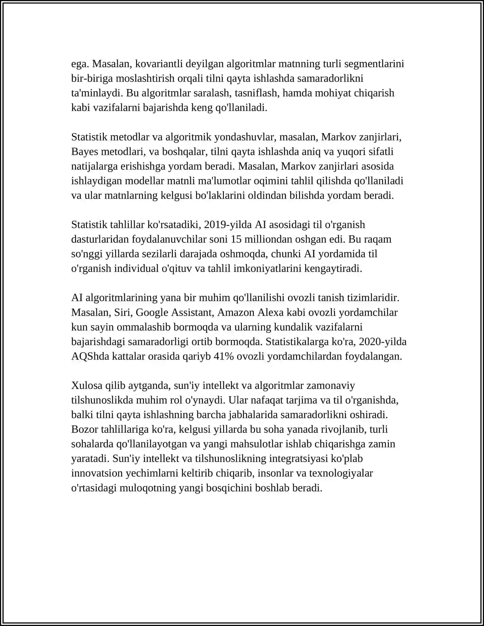 ZAMONAVIY LINGVISTIK YOʻNALISHLARNING TADQIQ ETILISHI 4
