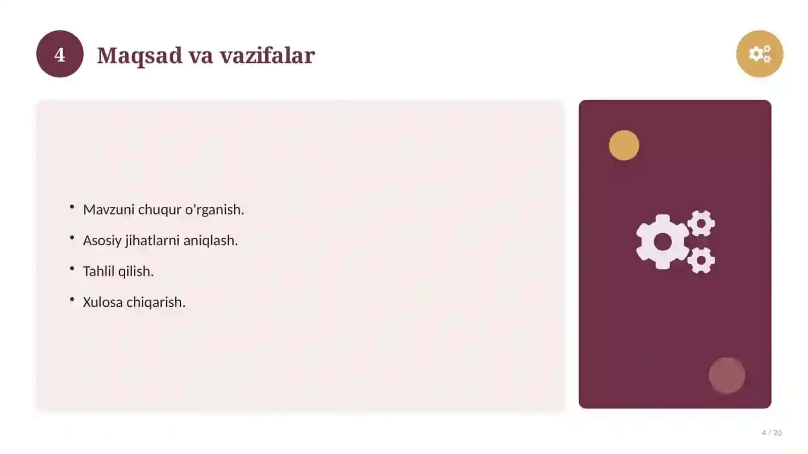 Qiyosiy tilshunoslik: nazariy asoslari, an'anaviy yondashuvda (Magistrlik dissertatsiyasi mavzusi) 4