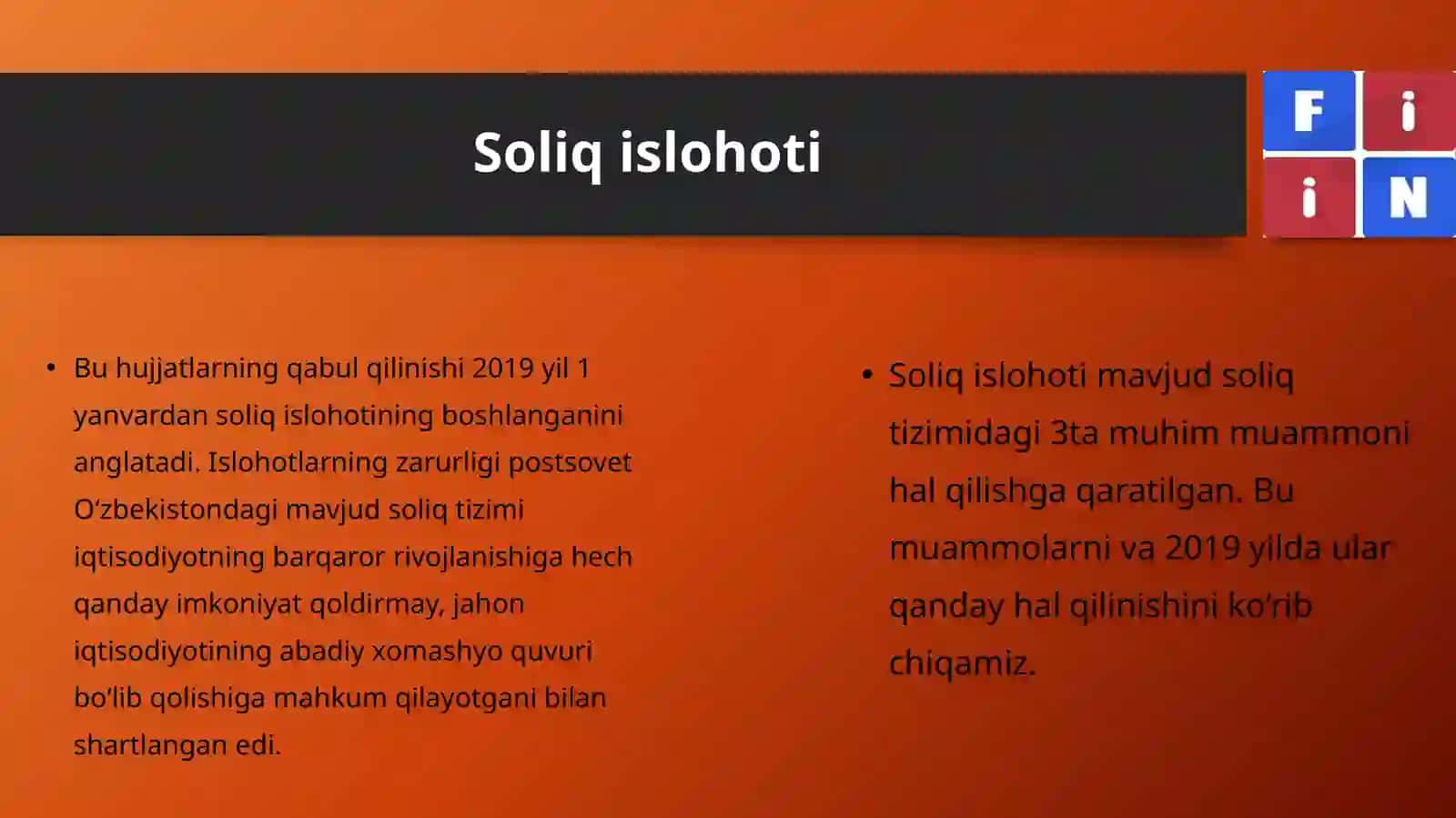 Soliq tizimidagi muammolar 4