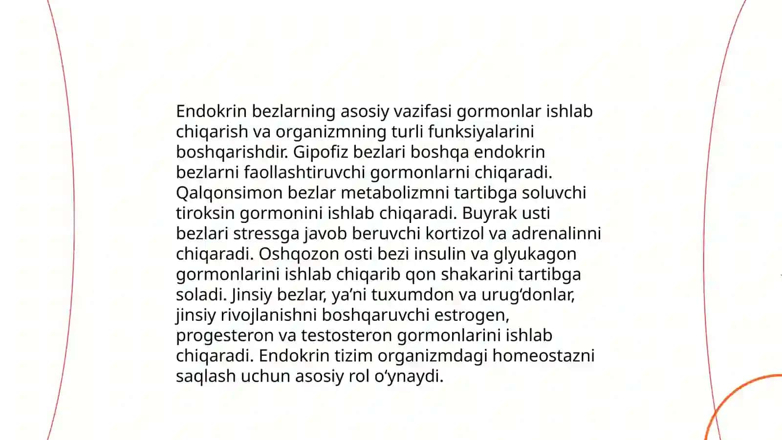 Endokrin tizimning inson organizmi va xulq-atvorining ahamiyat 4