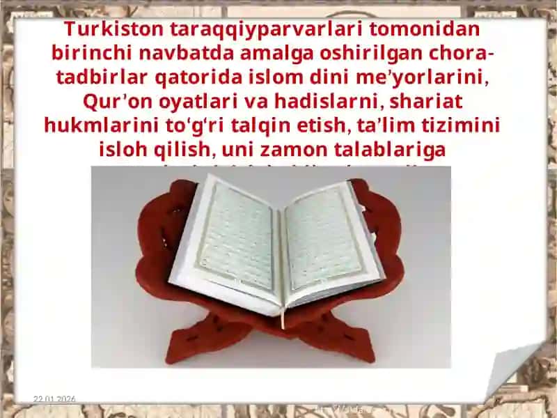 Jadidlik harakatining ijtimoiy siyosiy moxiyati va jadidlar tafakkuri 4