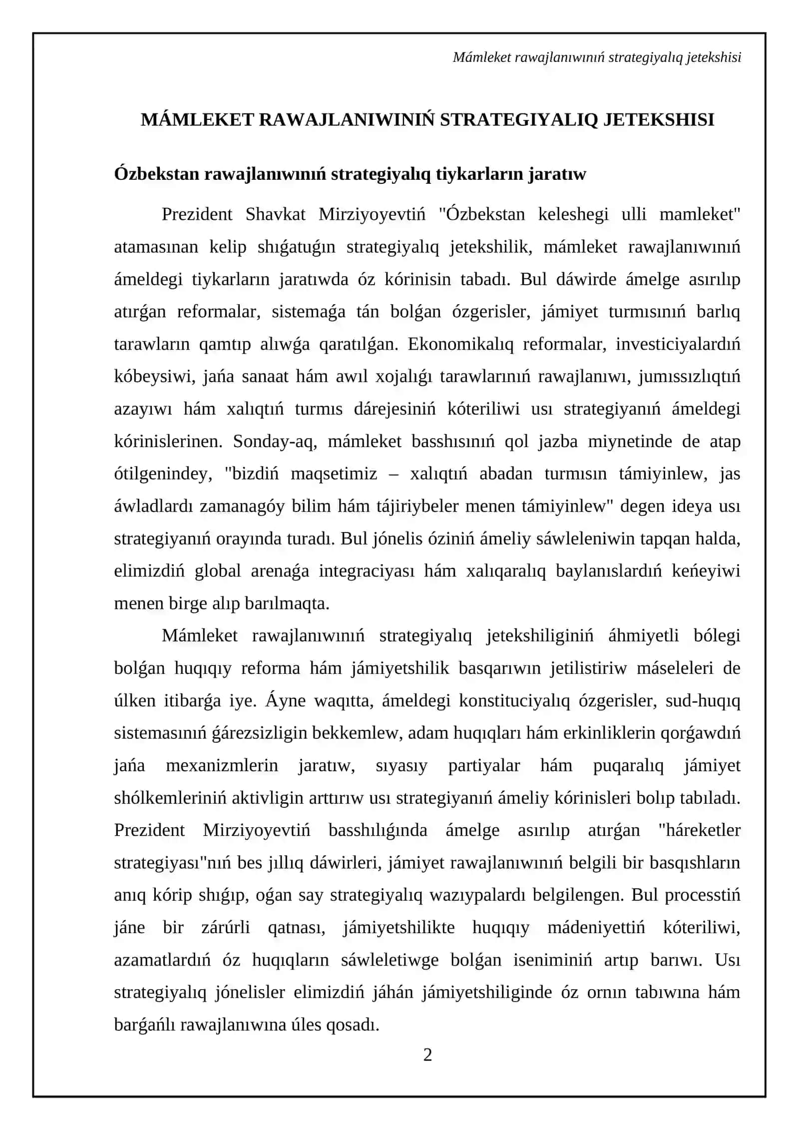 Ozbekstan keleshegi ulli Mamleket 4