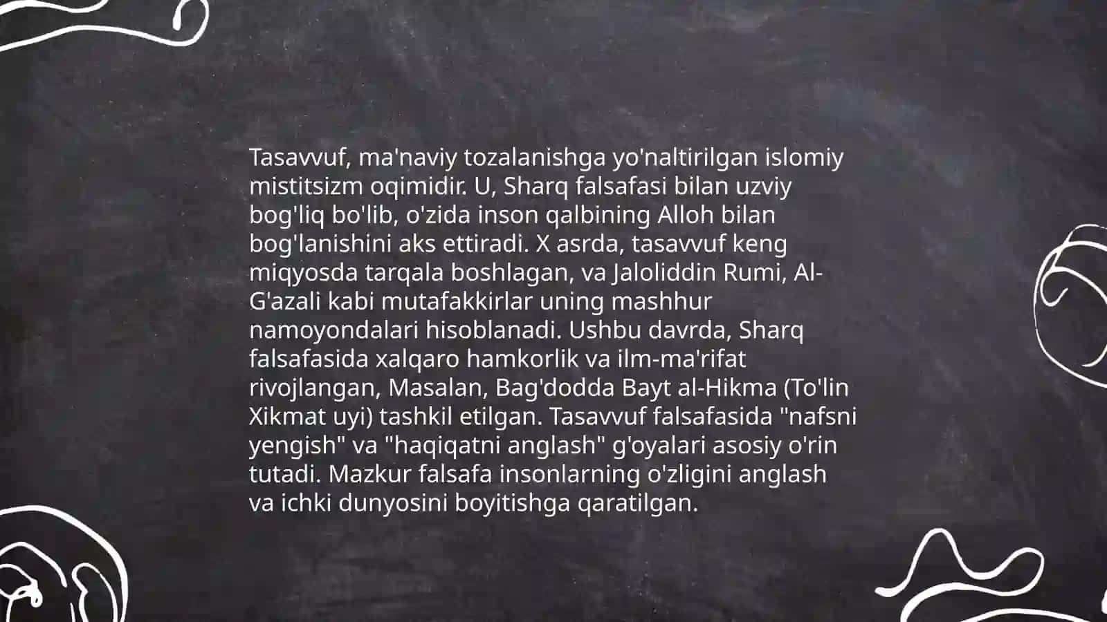 Tasavvuf ta'limotining sharq taraqqiyotiga ta'siri 4