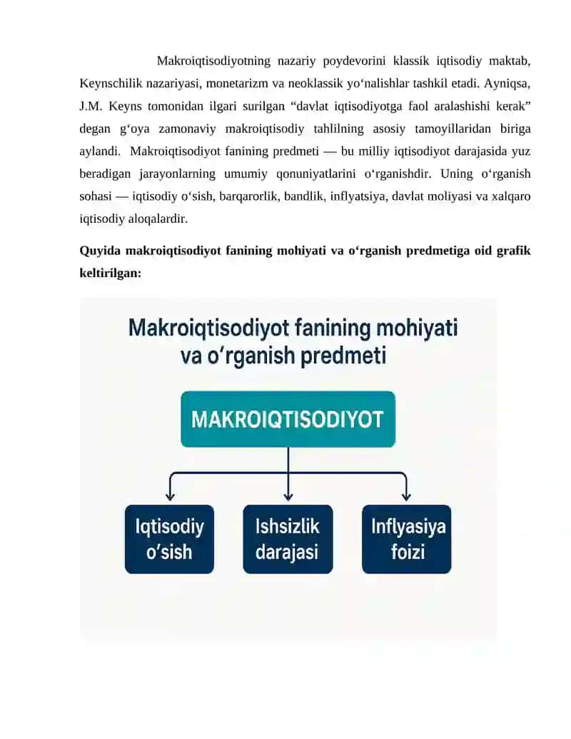 Makroiqtisodiyot fanining predmeti va ob’ekti, tadqiqot usullari 4
