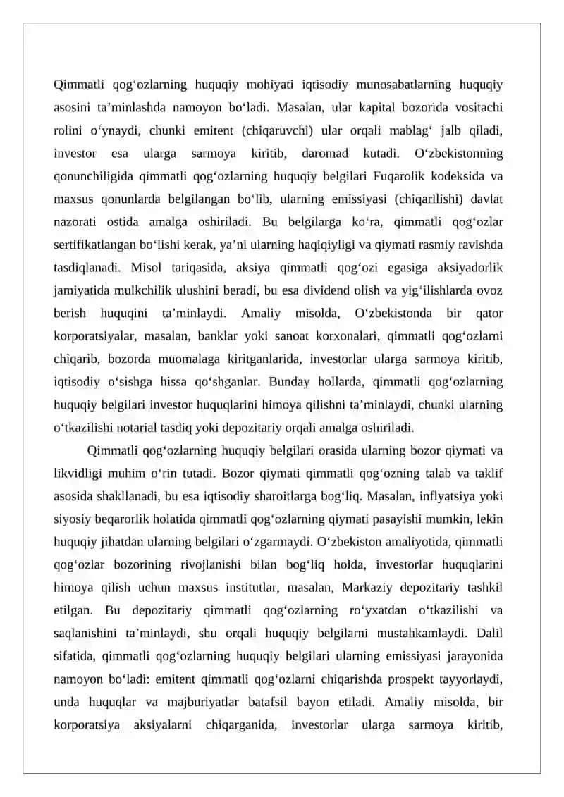 Korporativ qimmatli qog‘ozlar va qimmatli qog‘ozlar bozorini tartibga solish 4