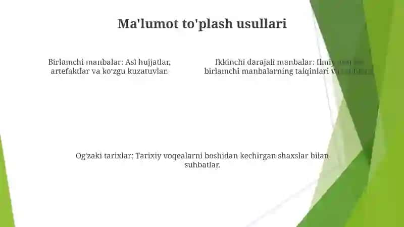 Tarixiy tadqiqotda umumfan uslublari 4