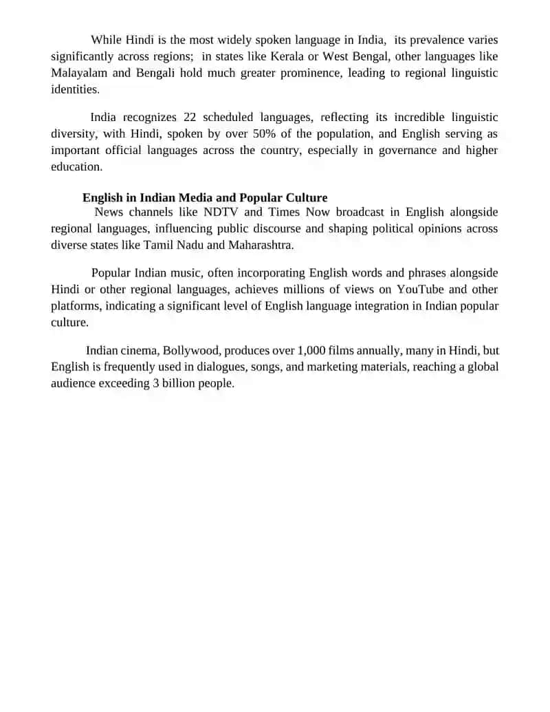 English Speaking Countries "India" 4