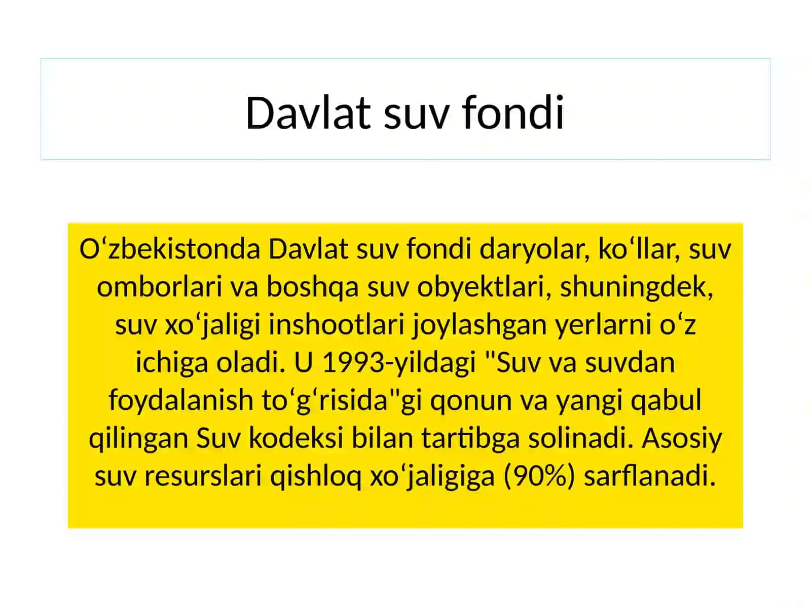 Yer va suvdan foydalanish va muhofaza qilishni huquqiy tartibi 4