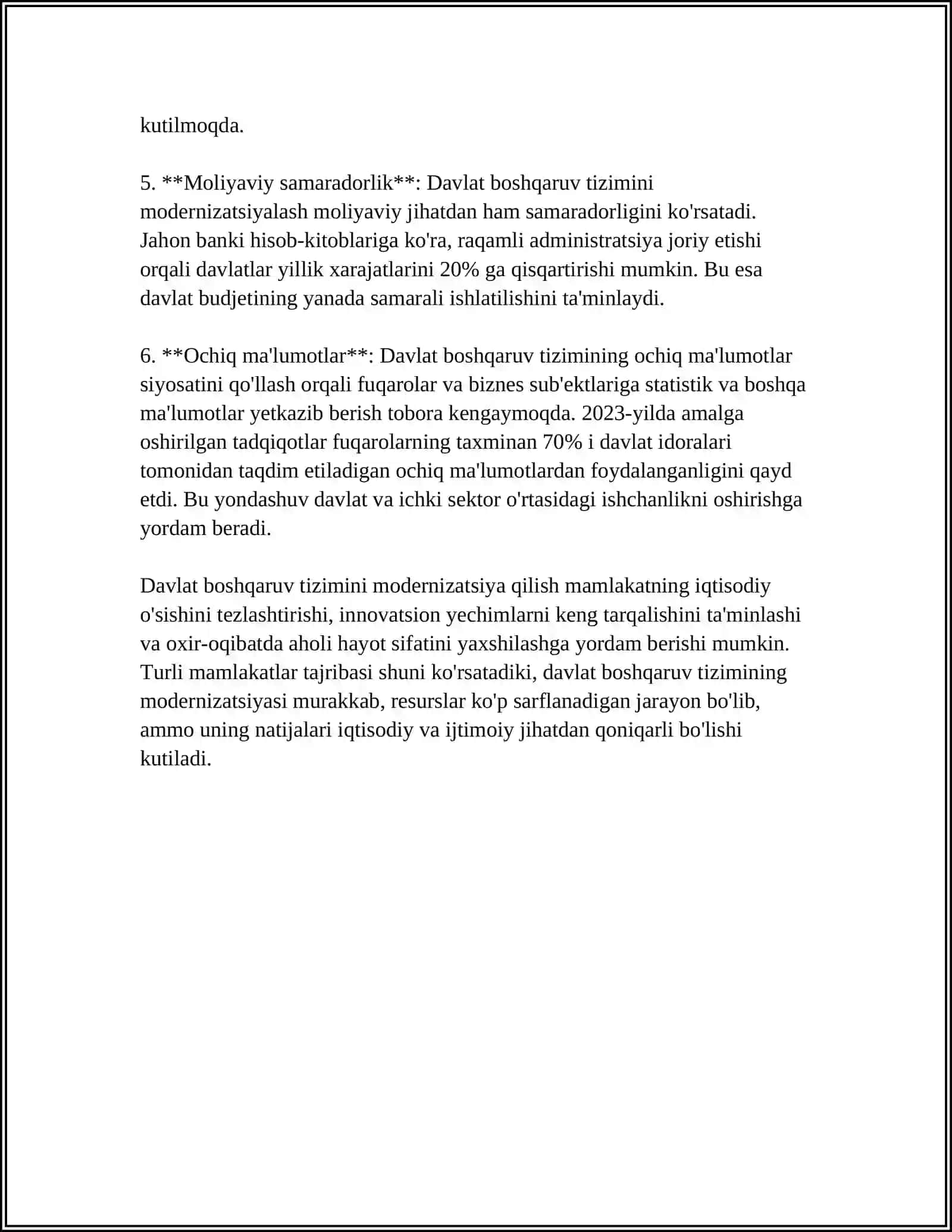 MUSTAQILLIK YILLARIDA DAVLAT BOSHQARUV TIZIMIDA AMALGA OSHIRILGAN ISLOHOTLARNING XUSUSIYATLARI 4