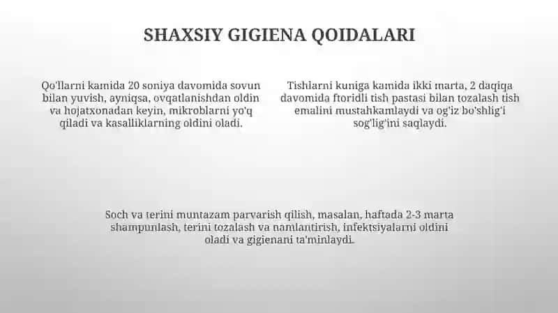 O'quvchilarni gigyenik tarbiyalash 4