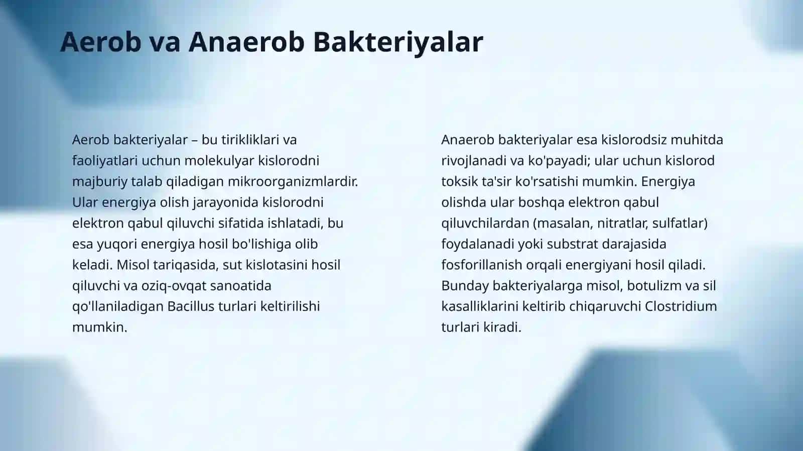 Acrob va anacrob bakteriyalarning 4