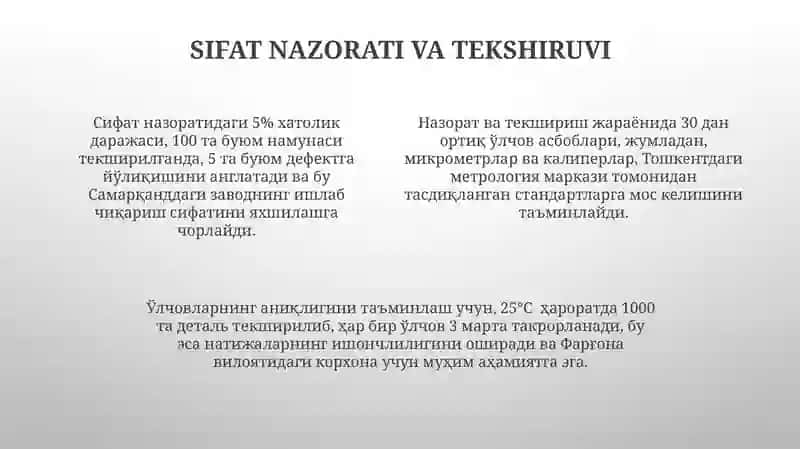 Detallarni kerakli oʻlchamda tayorlash va standartlash asoslari 4