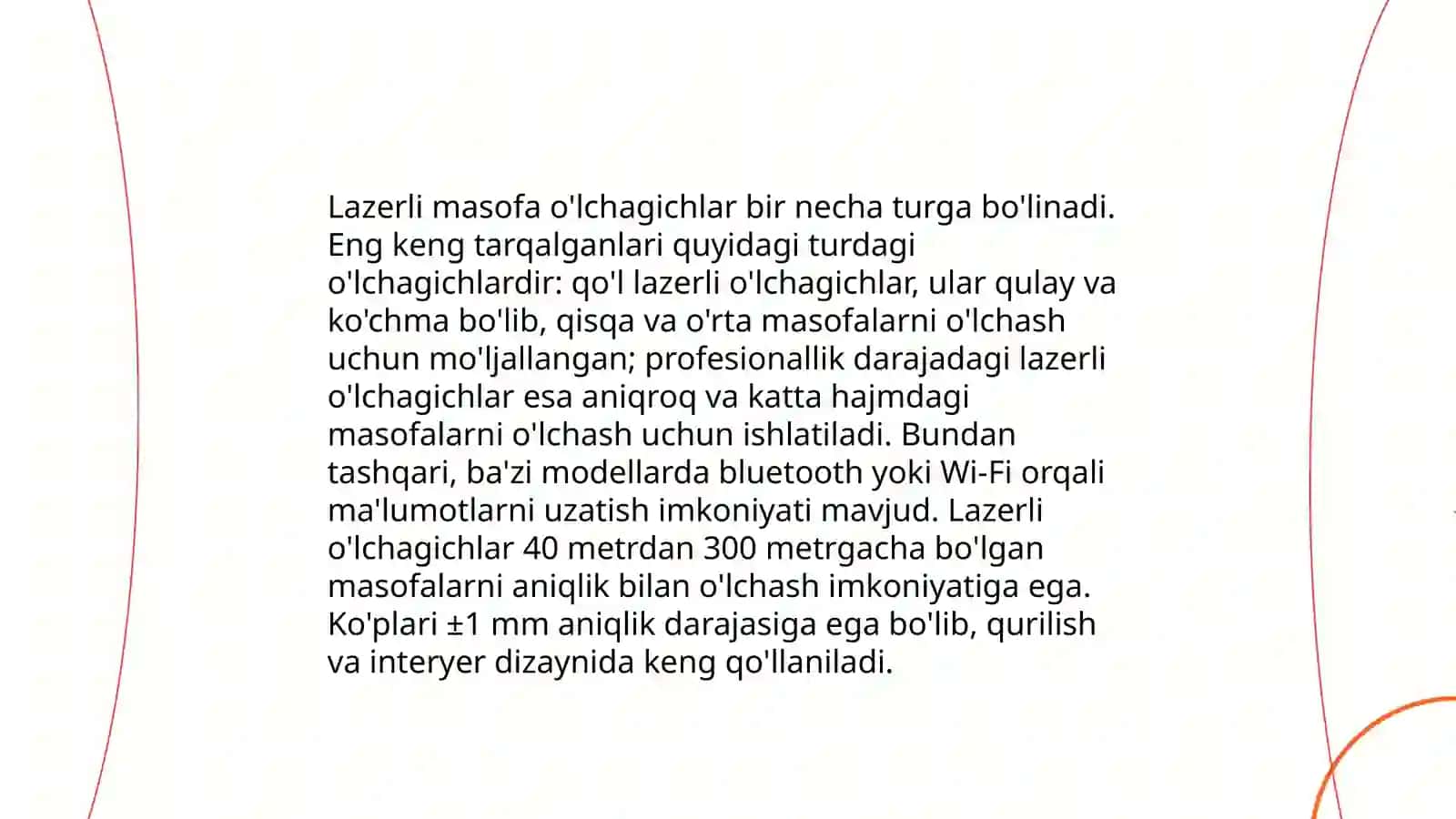 Lazerli masofa ólchagichlar 4