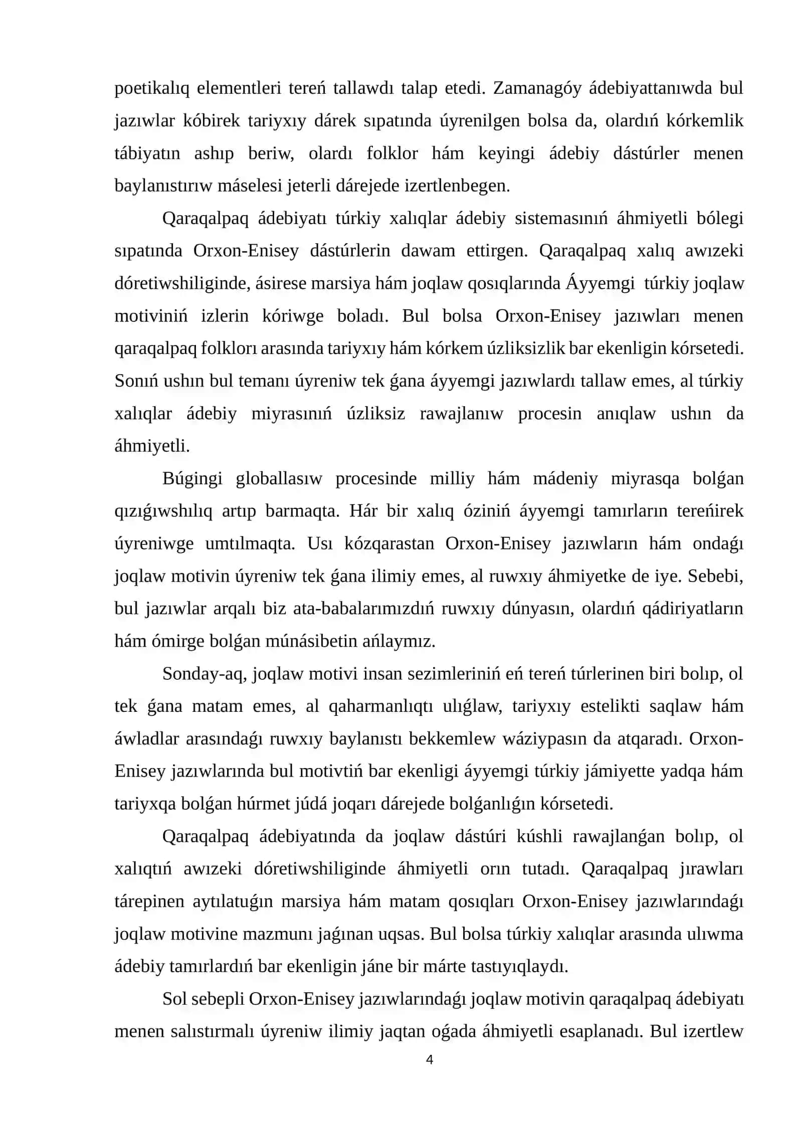 Orxon-Enisey jazıwlarında joqlaw motivi (kursavoy) 4
