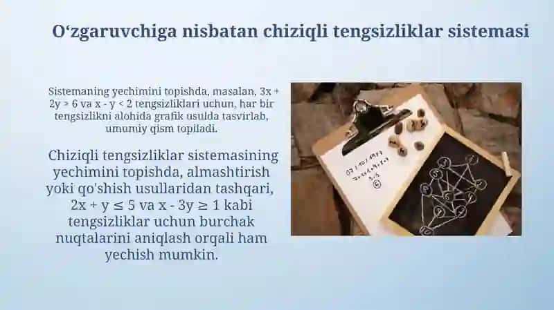 Tenglik va tengsiklik.Sonli twnglik tengsuzlik va uni yechishga o'rgatish metodikasi 4