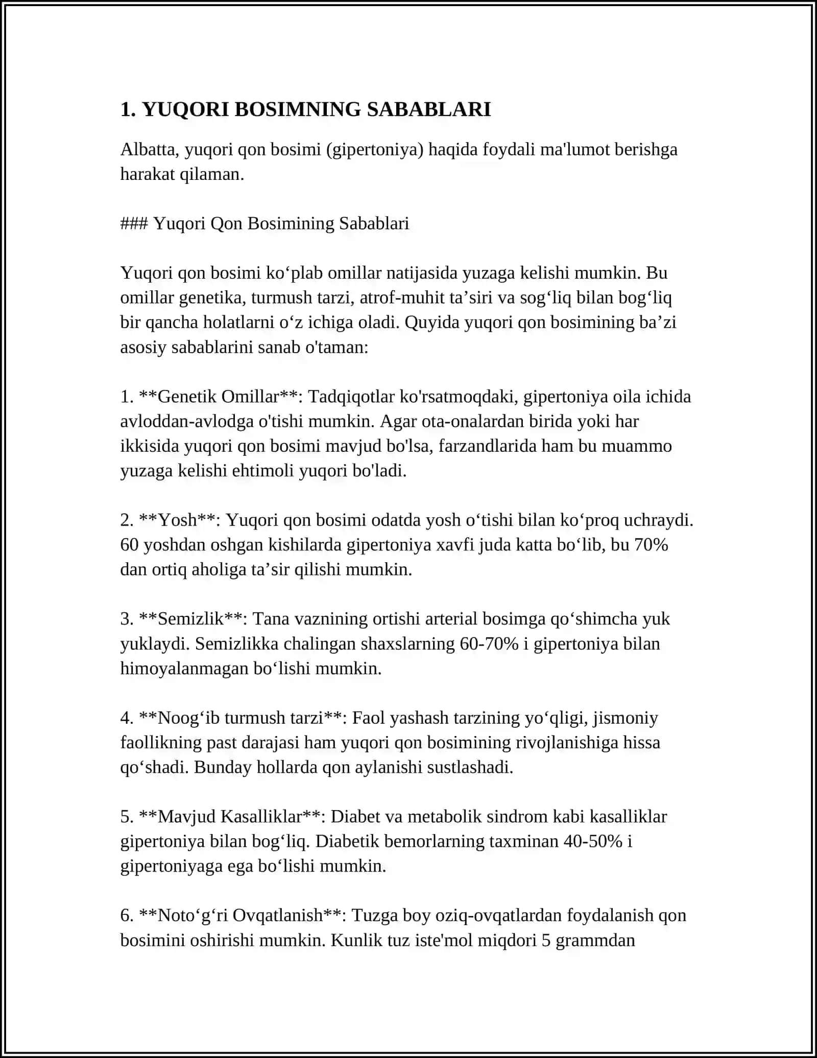GRUNTGA NISBATAN YUQORI BOSIM MIQDORINI ANIQLASH 4