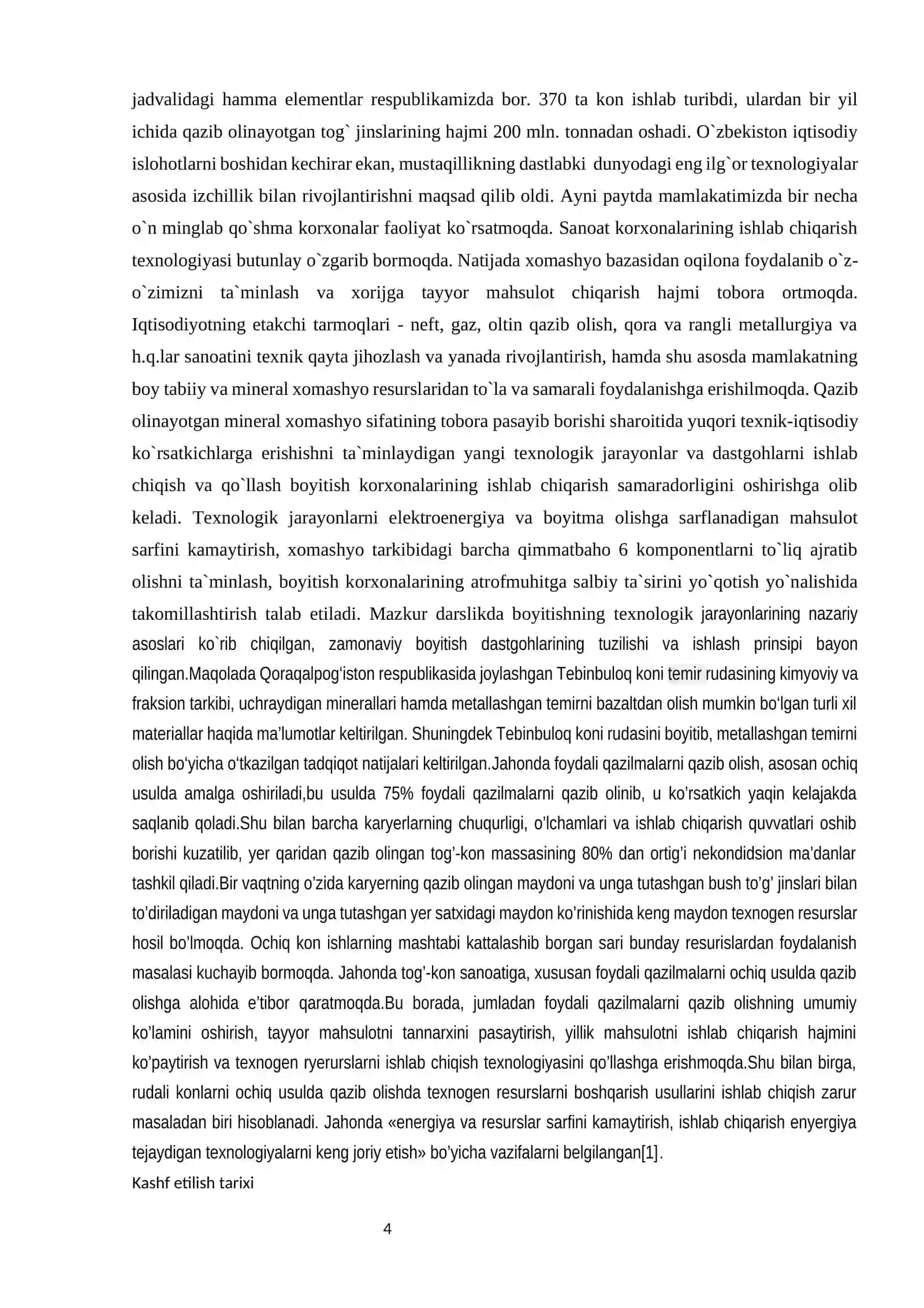 TEBIN BULOQ KONI XOMASHYOLARIDAN TITAN ISHLAB CHIQARISH 4