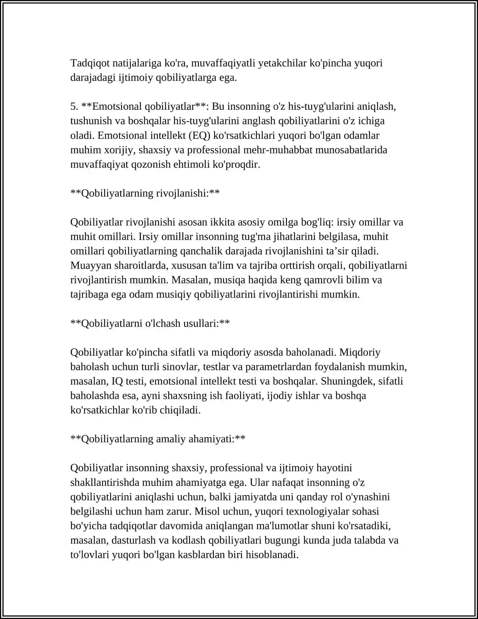 QOBILIYATLAR VA ULARNING TURLARI 4