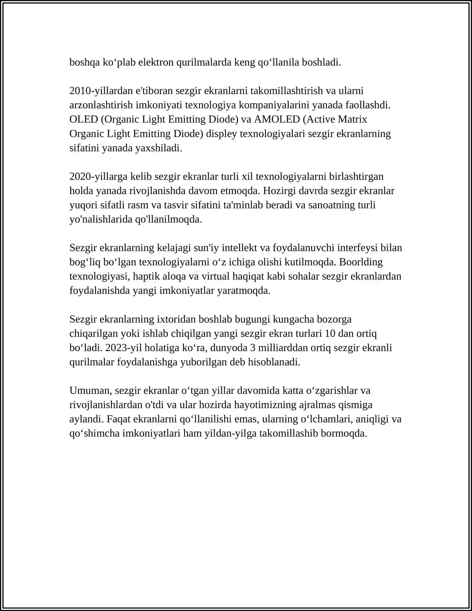 SEZGIR EKRANLAR VA ULARNING ISHLASH PRINSIPI 4