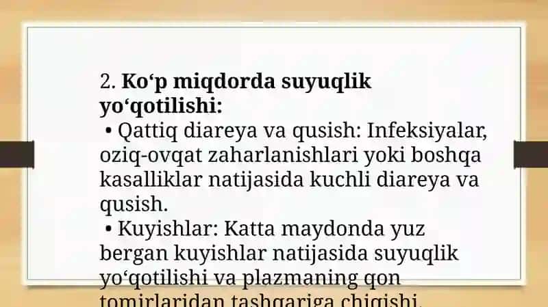 Gipovolemiya qonaylanishi 4