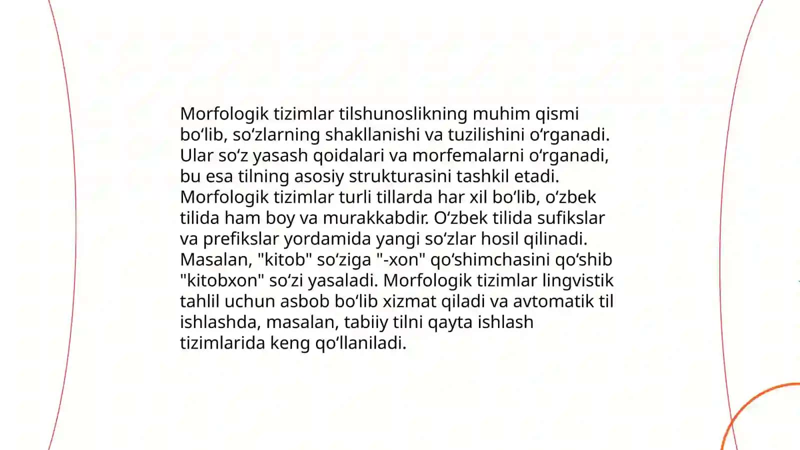 Hozirgi o'zbek adabiy tilining tuzilish uzvlari 4