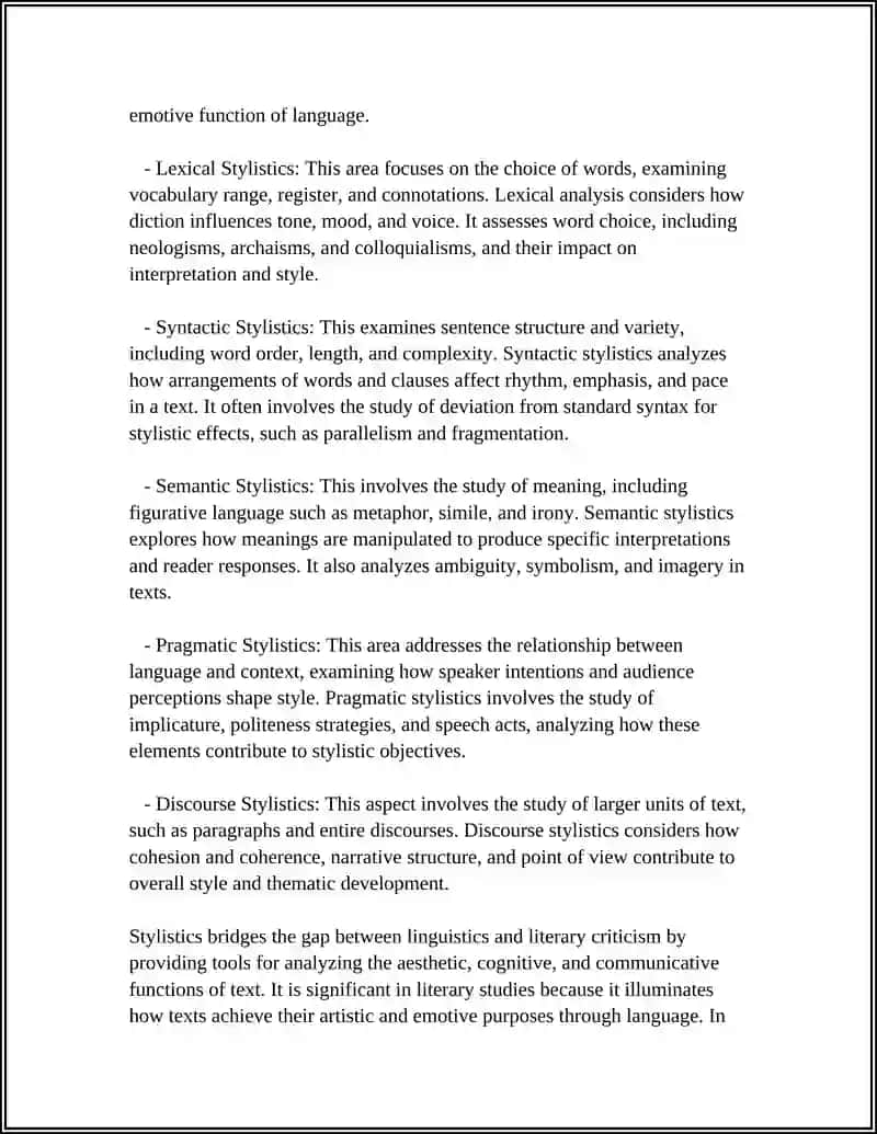 STYLISTICS AS A SECTION OF GENERAL LINGUISTICS 4