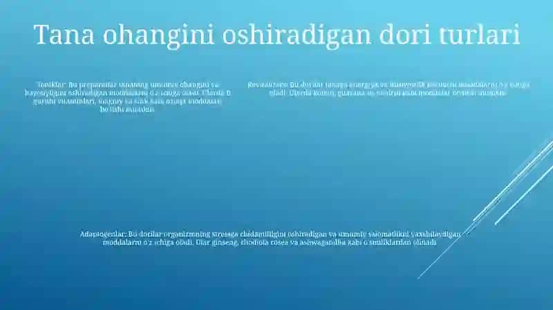 Odam Organizmi Tonusuni Kuchaytiruvchi Dori Vositalari 4