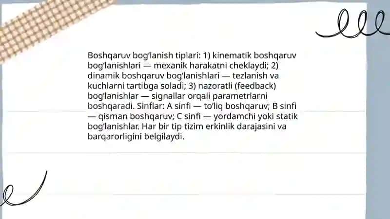 Boshqaruv bog‘lanish asosidagi birikma 4