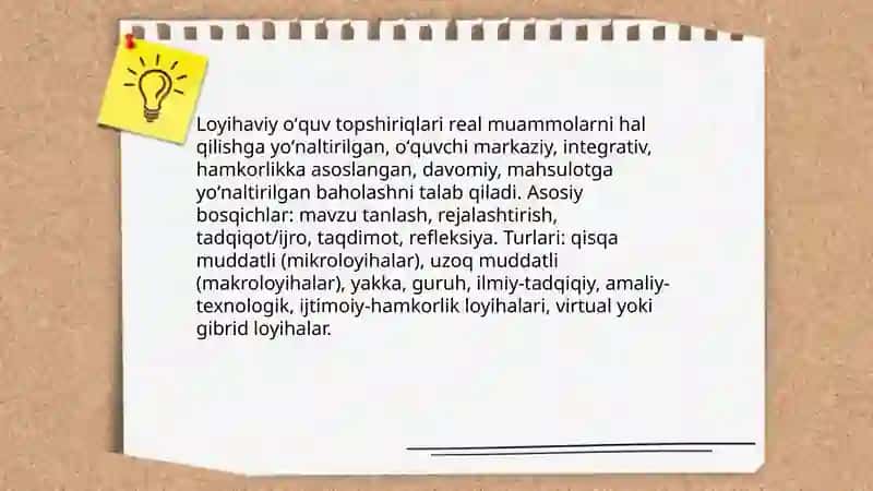 Rivojlangan mamlakatlarda oʻquv topshiriqlariga beriladigan etibor va ularning turlari 4