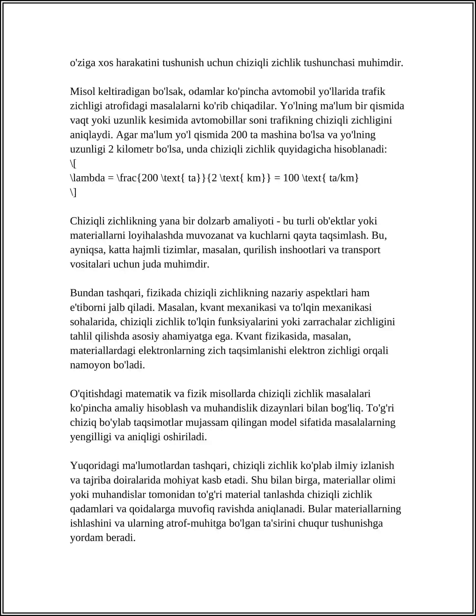 IPLARNING CHIZIQLI ZICHLIGI VA METRIK NOMERI 4