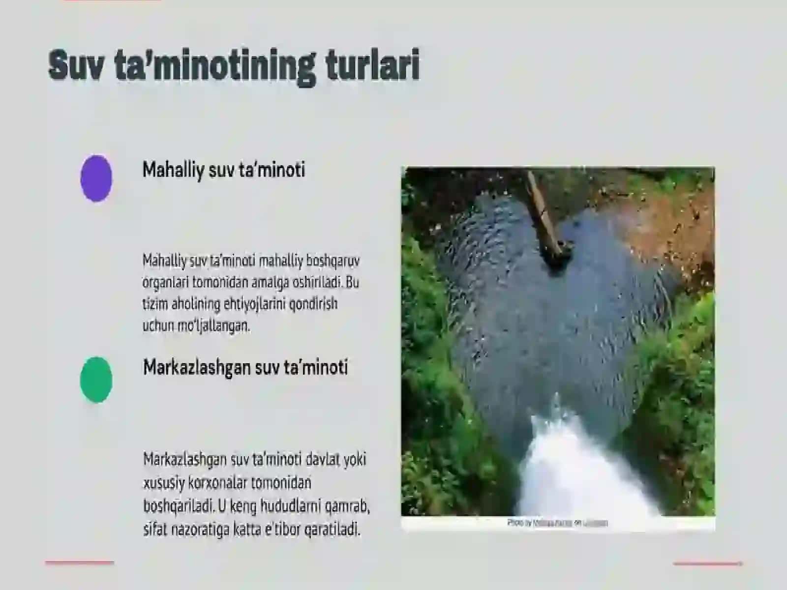 Mahalliy va markazlashgan suv ta'minoti 4
